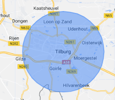 Locksmith service area Tilburg